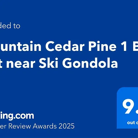 Mountain Cedar Pine 1 Bedroom Near Gondola